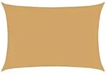 vidaXL Sonnensegel 160 g/m2 rechteckig sandfarben 2,5 x 3,5 m HDPE Modell Ombre