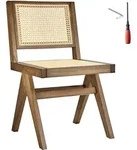 tectake Holzstuhl Lissy mit Wiener Geflecht im Boho-Stil - pro St&uuml;ck Eiche hell