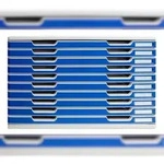 Exacompta 324003D 1x Schubladenbox MODULO A3, 10 geschlossene Laden - Blau