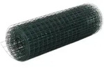 vidaXL Drahtzaun Stahl mit PVC-Beschichtung 25x0,5 m Gr&uuml;n