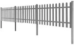 vidaXL Lattenzaun mit Pfosten 3 Stk. WPC 600x60 cm