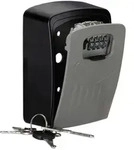 Relaxdays Schl&uuml;sseltresor, 4-stelliger Zahlencode, Gro&szlig;er Key Safe zur Wandmontage,