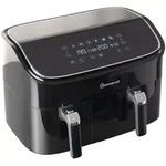 Sommertal Hei&szlig;luftfritteuse HF DUAL 900 mit Doppelkammer | 9 Liter XXL Airfryer &