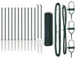 vidaXL Zaunpfosten Gr&uuml;n 25 x 0,8 m (25 mm Mesh) Stahl und PVC