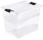 Keeeper - Aufbewahrungsbox mit Deckel 24L Transparent, Kollektion Cornelia