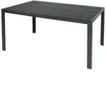 INDA-Exclusiv Alu Non-Wood Gartentisch Tisch Esstisch Gartenm&ouml;bel L150/160/180cm