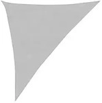 vidaXL Sonnensegel Hellgrau 3x4x5 m 100% Polyester Oxford