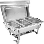 Morleos Speisew&auml;rmer Chafing Dish Basic Set | 3x GN 1/3 Beh&auml;lter | 61x36x32cm 