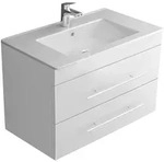 Alpenberger Bad Waschbecken mit Unterschrank | G&auml;ste WC Waschtisch 70 cm | Badm&ouml;bel