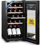 Sommertal WK 50 Weink&uuml;hlschrank &ndash; 15 Flaschen, 5&ndash;20 &deg;C einstellbar,