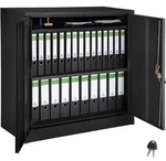 tectake Aktenschrank mit 3 B&ouml;den 90x40x90 cm Schwarz