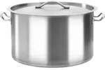 vidaXL Suppentopf, Edelstahl, &Oslash; 50 cm, 58 L, mit Deckel, induktionsf&auml;hig
