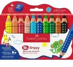 Faber Castell Buntstift Grippy 10 mm 10er Set mit Spitzer