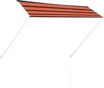 vidaXL Einziehbare Markise 300&times;150 cm Orange und Braun