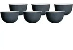 Ritzenhoff & Breker DOPPIO M&uuml;slischale 14 cm anthrazit 6er Set