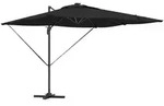 vidaXL Cantilever Roma Sonnenschirm mit LEDs - Schwarz, 286 x 285 x 270 cm,...