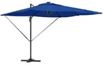 vidaXL Cantilever Roma Sonnenschirm mit LEDs in Azurblau &ndash; 286 x 285 x 270 cm...