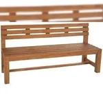 CLP Teakbank Augusta teak/220 cm
