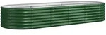 vidaXL Hochbeet Verzinkter Stahl 224x80x36 cm Gr&uuml;n