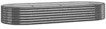 vidaXL Hochbeet Verzinkter Stahl 249x100x36 cm Anthrazit