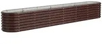vidaXL Hochbeet Verzinkter Stahl 260x40x36 cm Braun