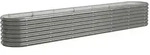 vidaXL Hochbeet Verzinkter Stahl 260x40x36 cm Grau