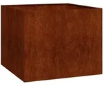 vidaXL Pflanzk&uuml;bel Rostig 100x100x80 cm Wetterfester Stahl