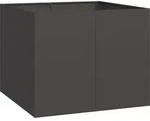 vidaXL Pflanzk&uuml;bel Schwarz 100x100x80 cm Stahl