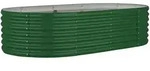 vidaXL Hochbeet Verzinkter Stahl 152x80x36 cm Gr&uuml;n