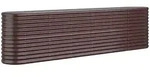 vidaXL Hochbeet Verzinkter Stahl 260x40x68 cm Braun