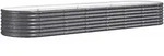 vidaXL Hochbeet Verzinkter Stahl 296x80x36 cm Anthrazit