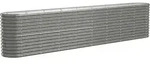 vidaXL Hochbeet Verzinkter Stahl 332x40x68 cm Grau