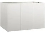 vidaXL Pflanzk&uuml;bel 120x80x80 cm Edelstahl