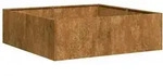 vidaXL Pflanzk&uuml;bel Rostig 100x100x30 cm Wetterfester Stahl