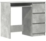 vidaXL Schreibtisch Betongrau 90x45x76 cm Holzwerkstoff