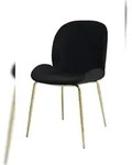 Lalee.Avenue Kayoom Stuhl Charlize 110 2er-Set Schwarz / Messing