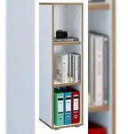 VCM B&uuml;roregal & B&uuml;cherregal Salia Wei&szlig; H. 110 x B. 30 x T. 32 cm