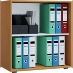 VCM B&uuml;roregal & B&uuml;cherregal Lona Buche B. 70 x H. 74 x T. 37 cm