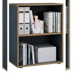 VCM B&uuml;roregal & B&uuml;cherregal Salia Anthrazit H. 74 x B. 60 x T. 33 cm