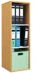 VCM B&uuml;roregal & B&uuml;cherregal Lona Buche H. 110 x B. 35 x T. 37 cm