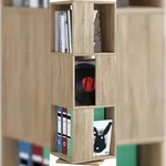 VCM B&uuml;roregal & B&uuml;cherregal Stifta Sonoma-Eiche H. 109 x B. 34 x T. 34 cm