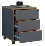 VCM Rollcontainer Salia Anthrazit H. 50 x B. 42 x T. 45 cm