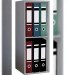 VCM B&uuml;roregal & B&uuml;cherregal Offas Grau H. 72 x B. 34 x T. 30 cm