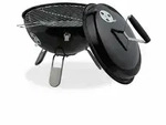 Relaxdays Kugelgrill, tragbar, &Oslash; 37 cm, Picknickgrill f&uuml;r Garten & Park,