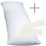 EXKLUSIV HEIMTEXTIL 1 x F&uuml;llkissen 40x80 cm + Jersey Kissenbezug 2er Set 40 x...