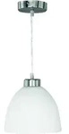 Reality Leuchten Reality|Trio Pendelleuchte nickel matt, Glas Opal wei&szlig;, D=20cm
