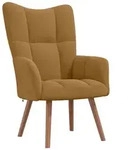vidaXL Relaxsessel Braun Samt