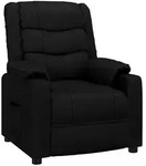 vidaXL Relaxsessel Schwarz Kunstleder