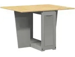 vidaXL Butterfly-Esstisch Klappbar Corona Grau Massivholz Kiefer