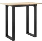 Esstisch mit O-Rahmen, 80 x 50 x 75,5 cm, Modell Helios Horizon aus massivem